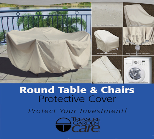Round Table and Chairs Protective Covers