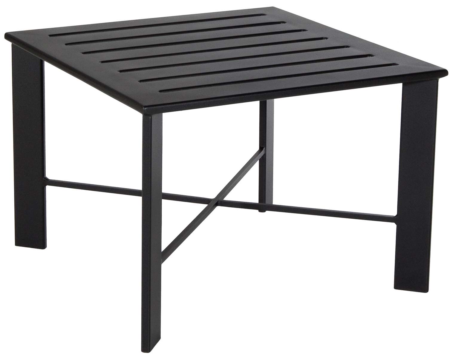 Modern Aluminum Slatted Top Tables