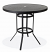 42" Round Bar Stamped Aluminum Table