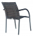 Tremont Bistro Chair with Woven Arms Shown in Chestnut Back View (4907)