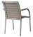 Tremont Bistro Chair with Woven Arms Shown in Driftwood Back View (4901)