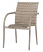 Tremont Bistro Chair with Woven Arms Shown in Driftwood (4901)