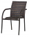 Tremont Bistro Chair with Woven Arms Shwon in Chestnut (4907)