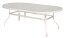 Glass KD Umbrella Table -  42" x 82" Oval with Hole