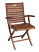 Topaz - Folding Chair with Armrests