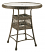 Universal 36" Round Bar Table w/ Glass Top