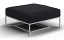 Bloc Ottoman in White Frame with Shadow Cushion Color