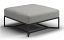Bloc Ottoman in Meteor Frame with Seagull Cushion Color