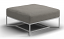 Bloc Ottoman in White Frame with Lunar Cushion Color