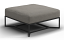 Bloc Ottoman in Meteor Frame with Lunar Cushion Color