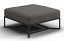 Bloc Ottoman in Meteor Frame with Granite Cushion Color