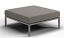 Wedge Ottoman in Stainless Steel Frame with Lunar Cushion Color