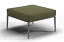 Vista Ottoman in Tungsten Frame with Lime Cushion Color