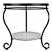 18" Iron Classic Curl Tiered Side Table Base 