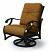 Volare Cushion Spring Swivel Club Chair 