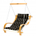 SOB03A Single Cushion Swing - Classic Black Stripe