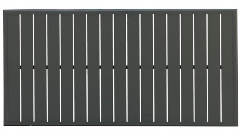 27" x 54" Rect. Cocktail Dining Slat Extruded Table Top