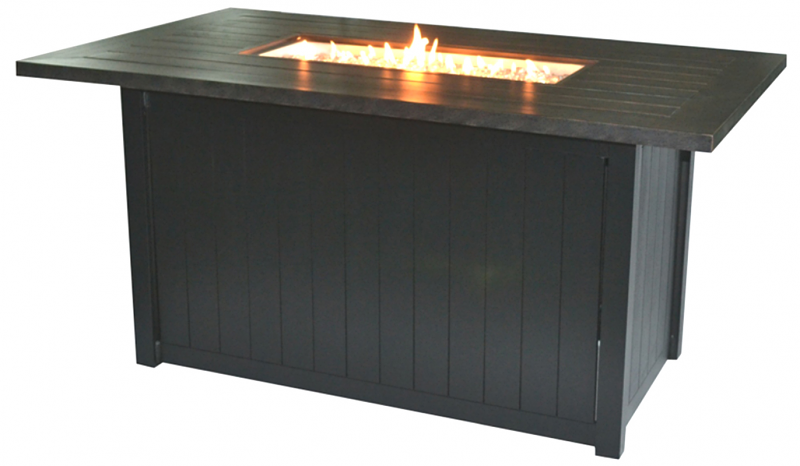 Drift 60" x 36" Rect Chat Height Fire Pit 