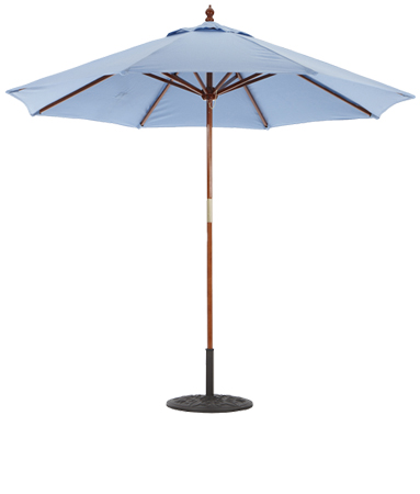 132/232 9' Wood Market Umbrella
