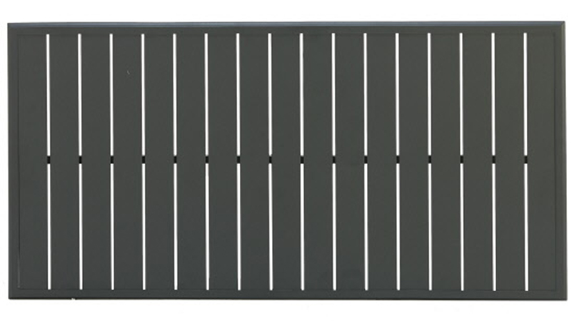 27" x 54" Rect. Cocktail Dining Slat Extruded Table Top