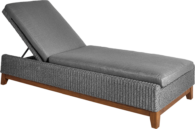 Coral Chaise/ Gray