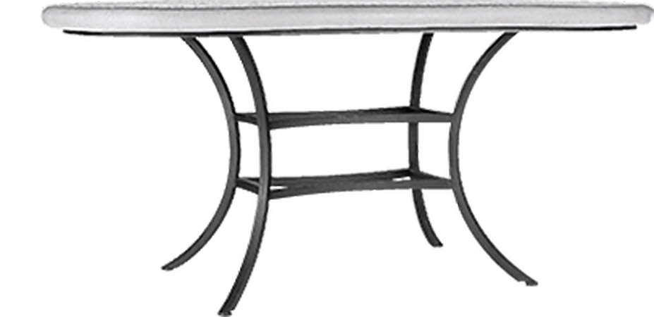 72" Aluminum Classic Oval Bistro Table Base