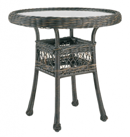 30" Round Bistro Table w/ Glass Top