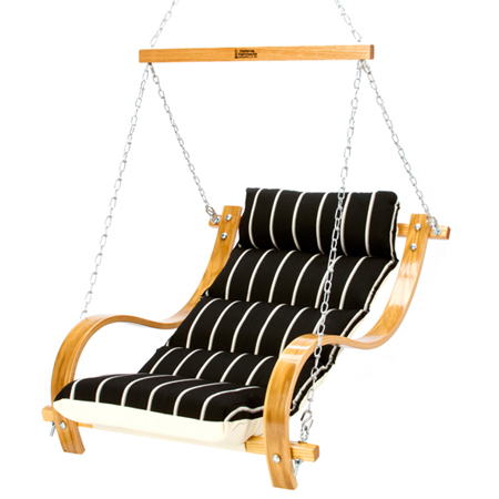 Single Cushion Swing - Classic Black Stripe