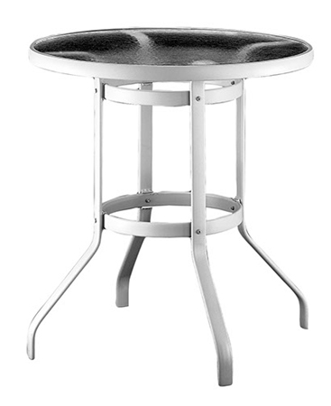 Acrylic KD Dining Bar Table - 36" Round with hole