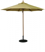 532tk 9' Teak Market Umbrella