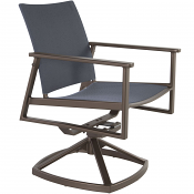 Marin Flex Comfort Swivel Rocker Dining Arm Chair