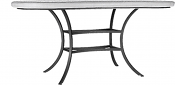 84" Aluminum Classic Oval Bistro Table Base