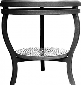 18" Aluminum Classic Tiered Side Table Base