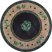 Black Olives Classic Mosaic Table Top