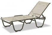 Four-Position Lay Flat Stacking Armless Chaise