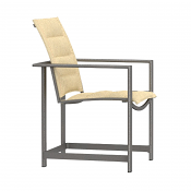 Padded Sling Dining Arm Chair