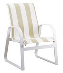 Low Back Sled Arm Dining Chair