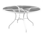 Glass Umbrella Table -  42" Round with Hole