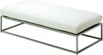 Gloster Cloud Stainless Steel 30in x 60in Ottoman (Ivory)
