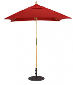 161 6 x 6' Wood Cafe Umbrella