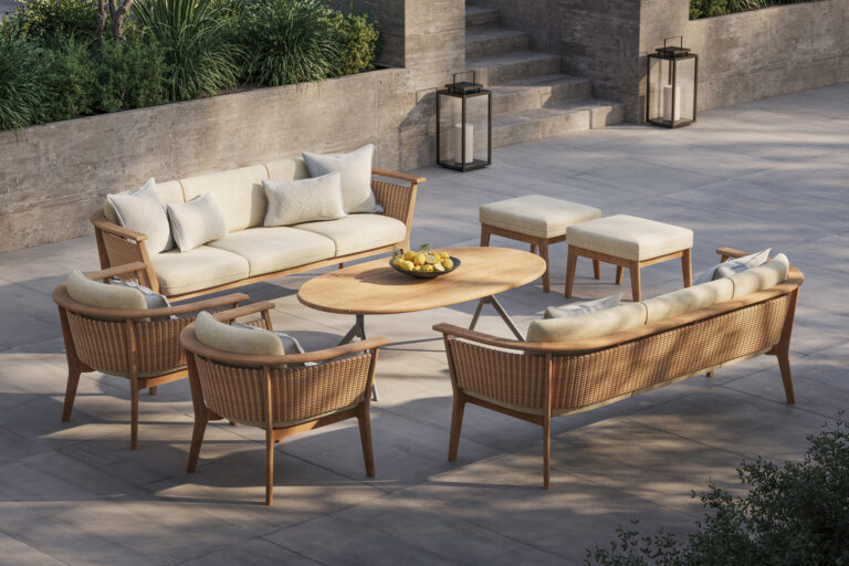 Foundations Aluminum With Teak Tables