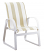 Aruba Low Back Sled Arm Dining Chair