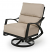 Heritage Cushion Spring Swivel Club Chair