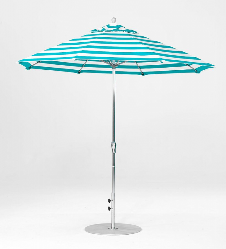 7.5' Octagon Fiberglass Crank/NO TILT Market Umbrella