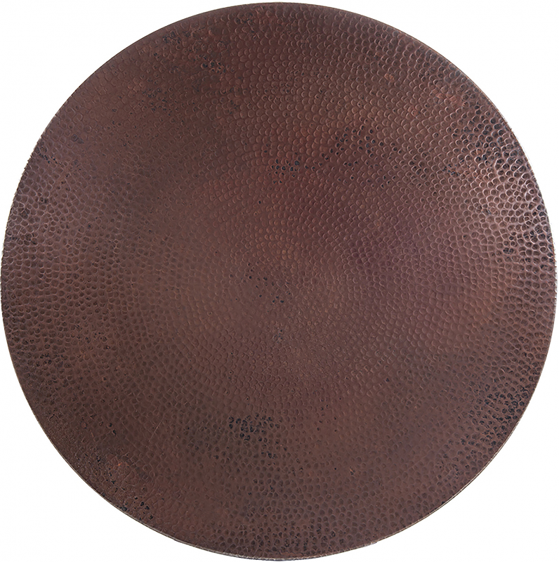 24" Rd. Hammered Copper Top