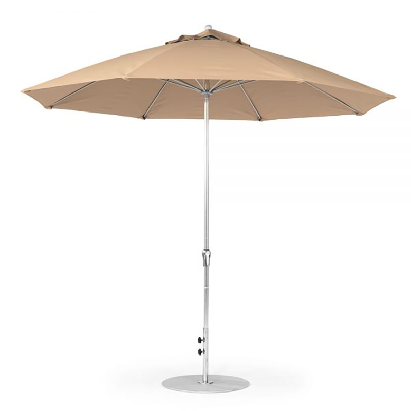 11' Octagon Fiberglass Crank/NO TILT Market Umbrella
