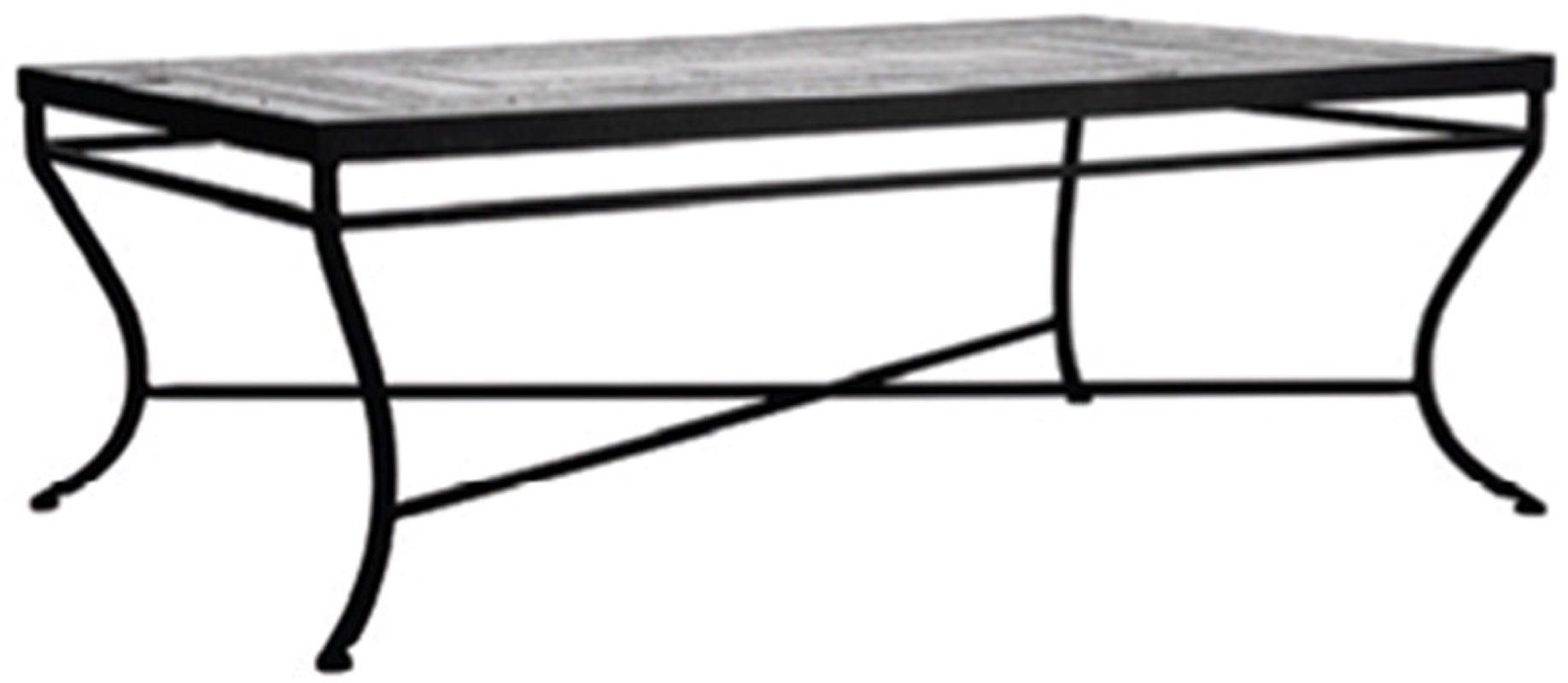 48" Iron Classic Rectangle Bistro Table Base