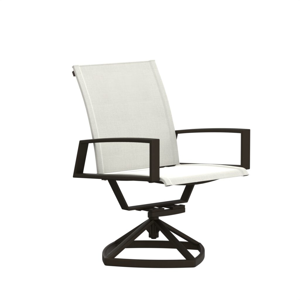Arc Sling Swivel Rocker Dining Chair