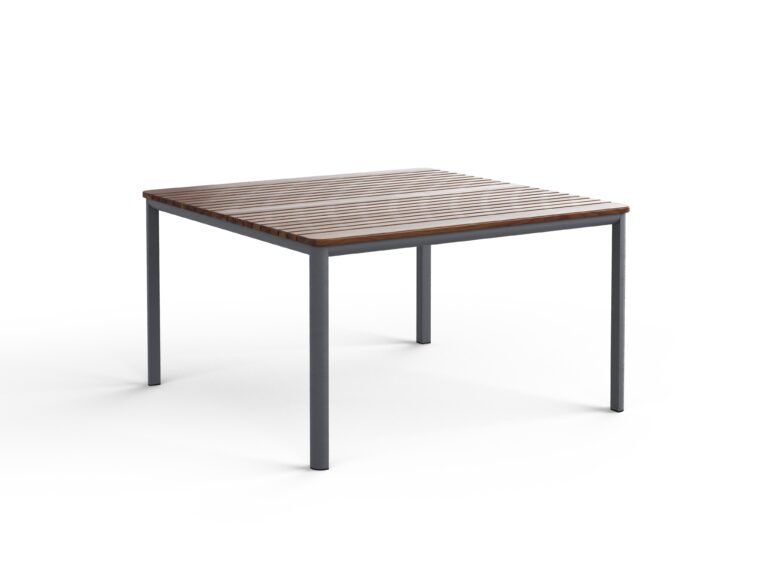 Mesa 35" Square Coffee Table (Slate+Ipe)