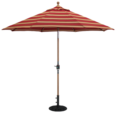 537tk 9' Teak Market Umbrella